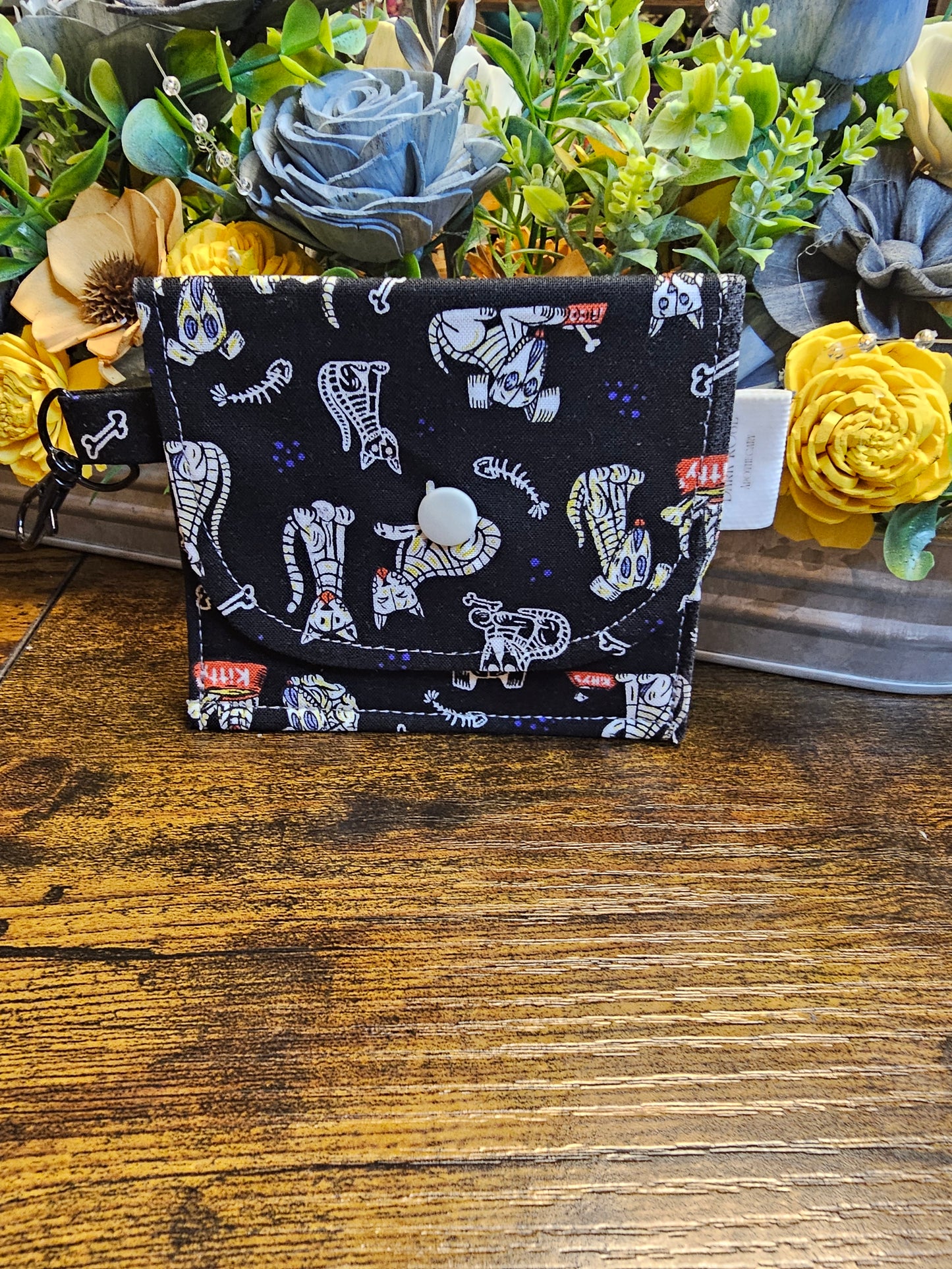 flat keychain wallet "Puppies and kitties"