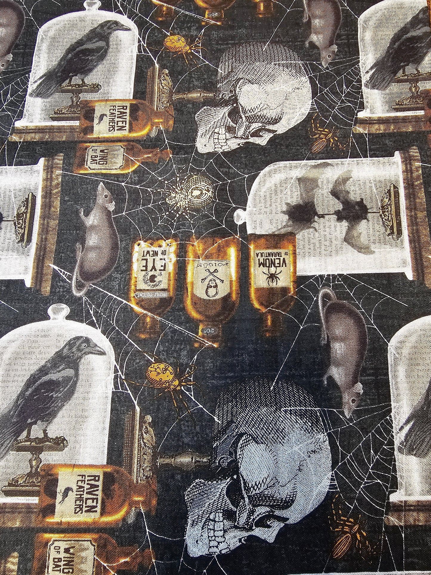 flat keychain wallet "Crows and more"