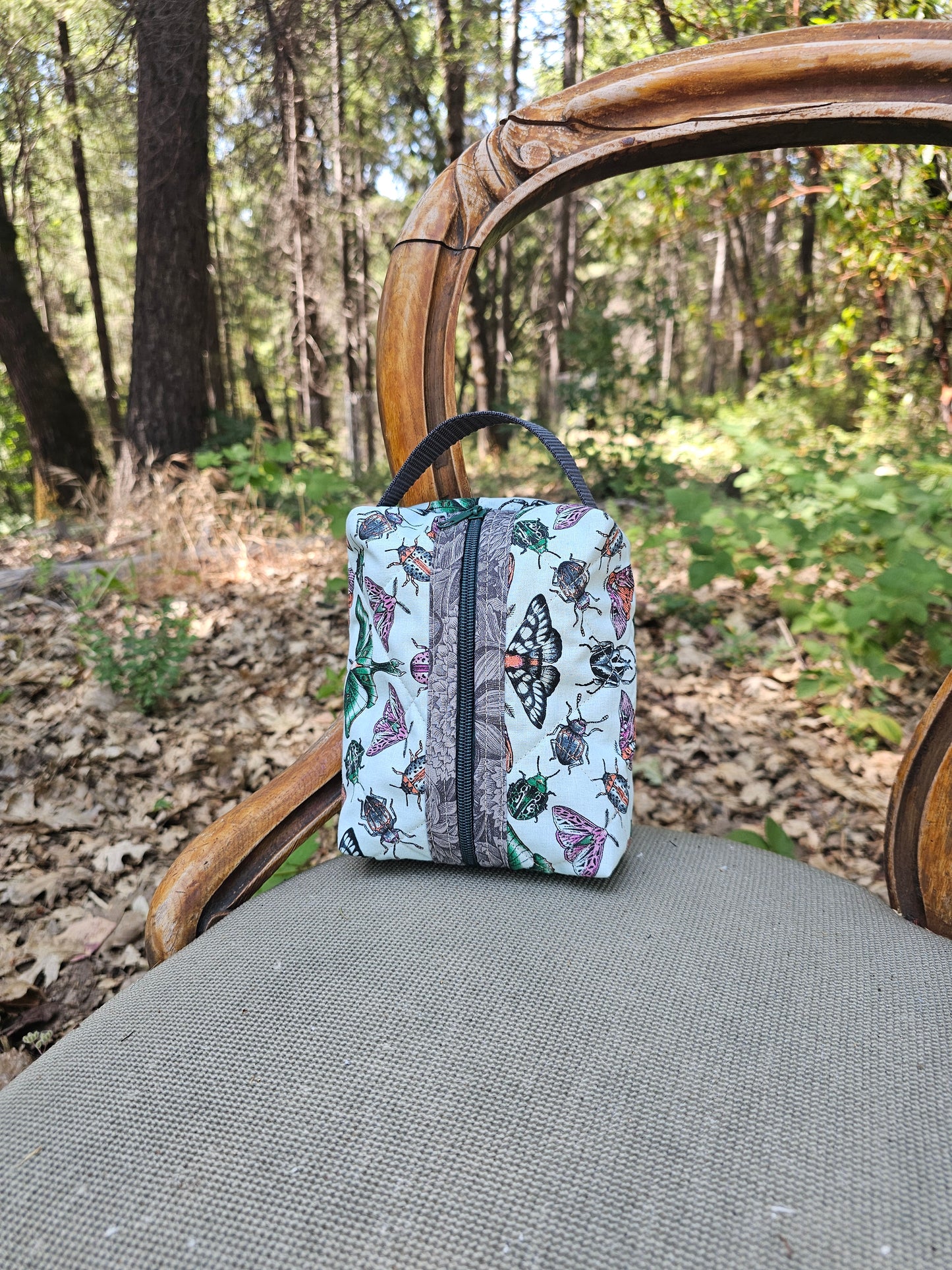 small boxy bag "Beatles and Moths"