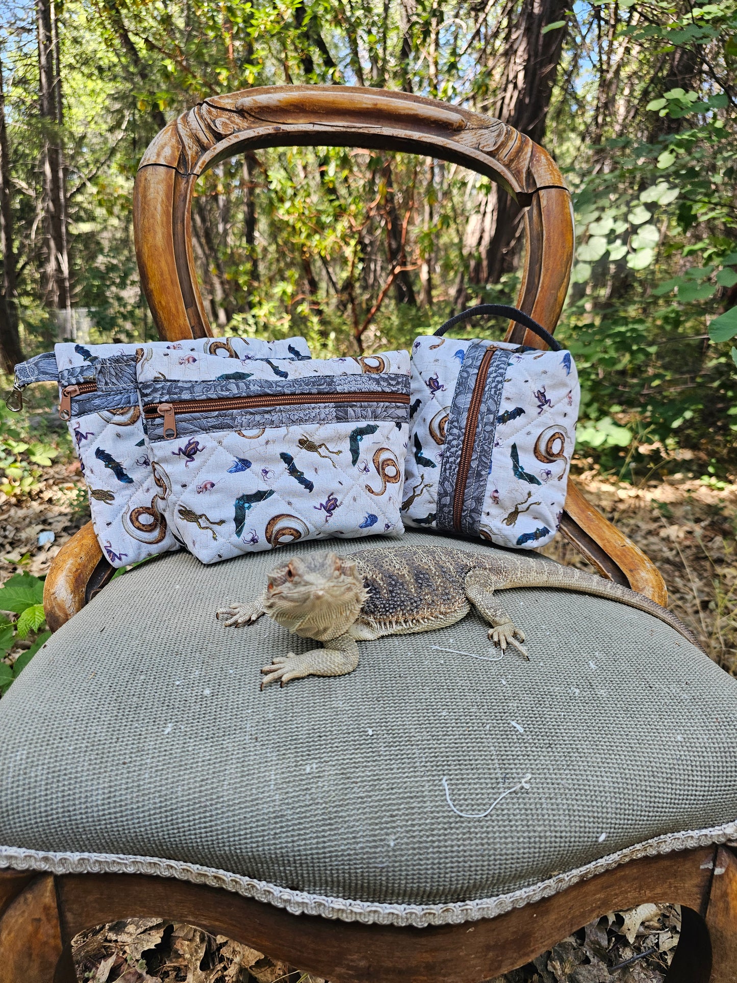 small boxy bag "Beatles and Moths"