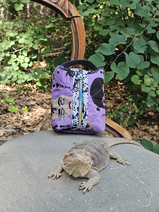 Sm. boxy bag "Purple Punk"