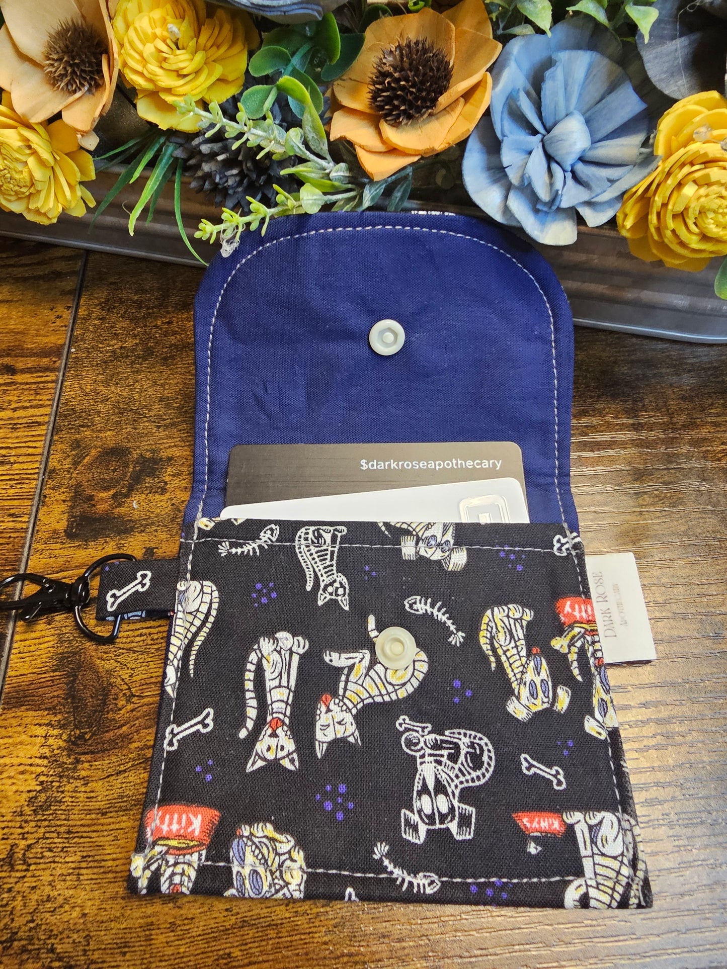 flat keychain wallet "Puppies and kitties"