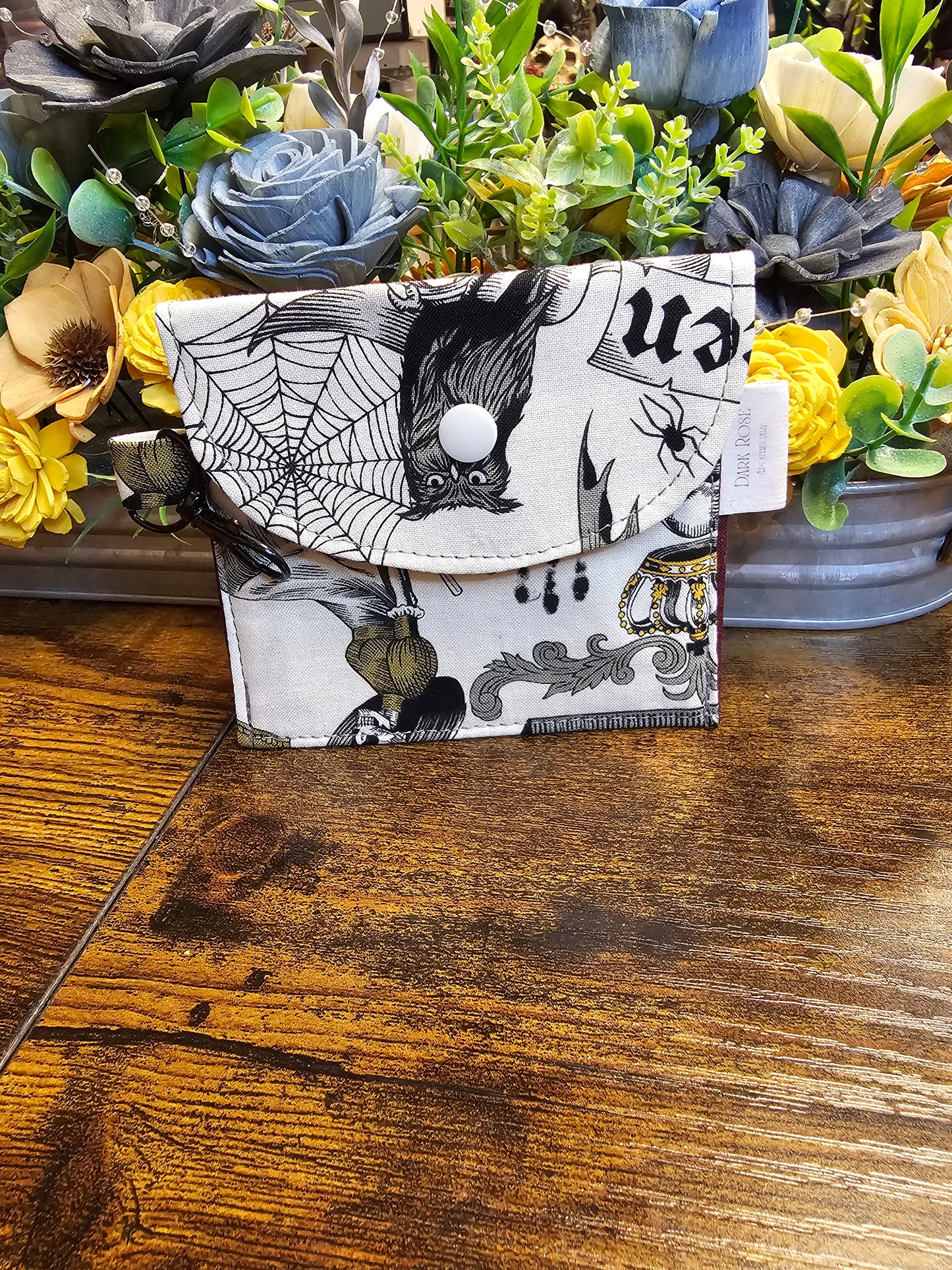 Flat keychain wallet "All Hallows Eve"