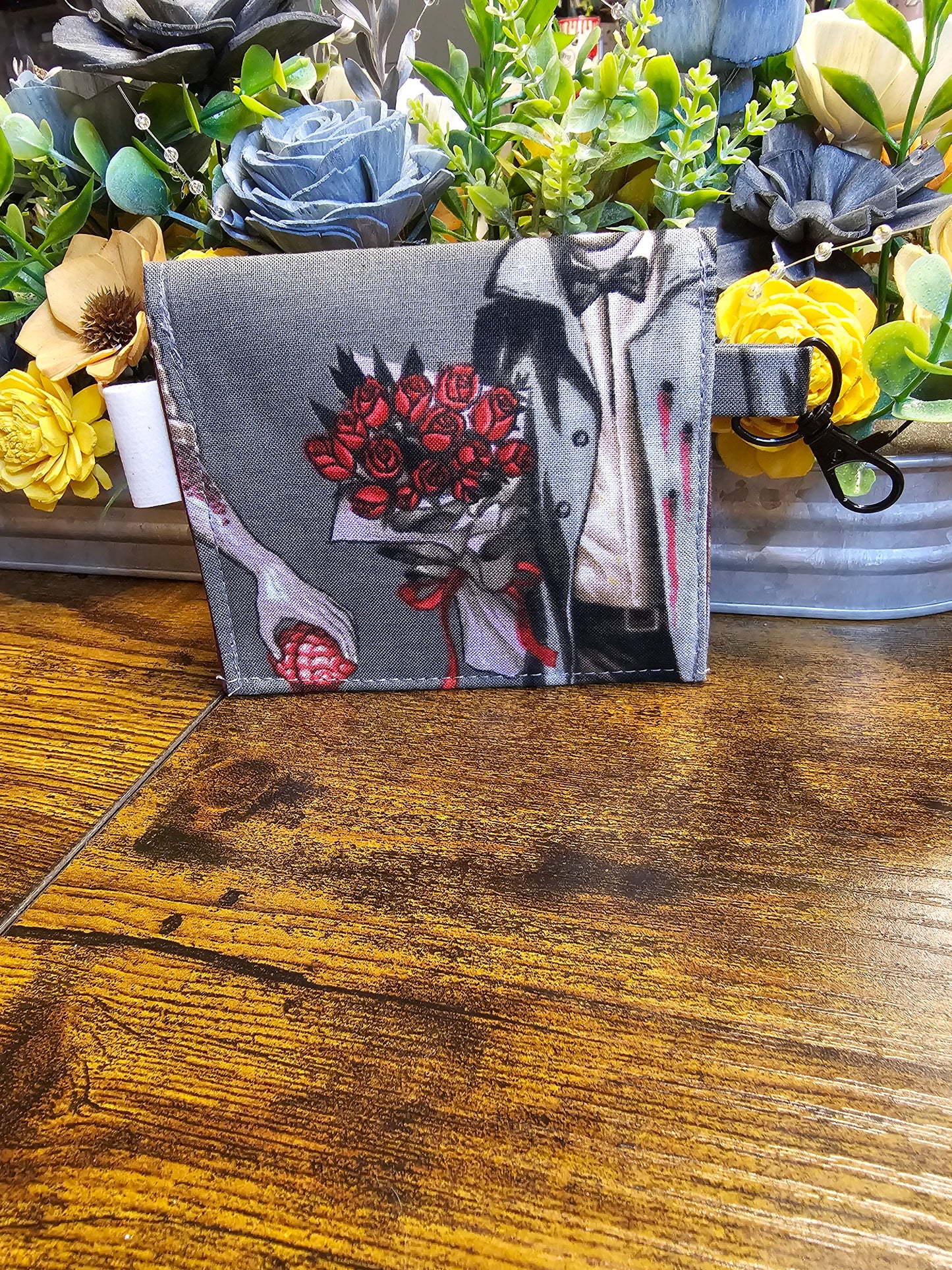 flat keychain wallet "My zombie boyfriends"