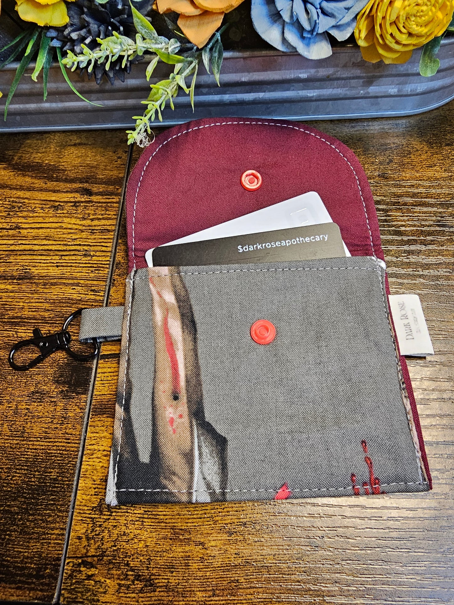 flat keychain wallet "My zombie boyfriends"