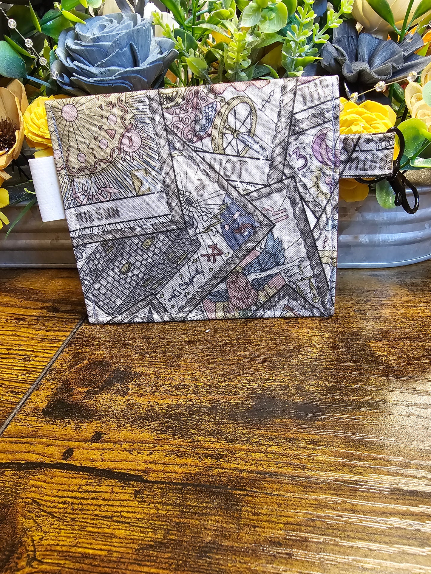 flat keychain wallet "The Fool"