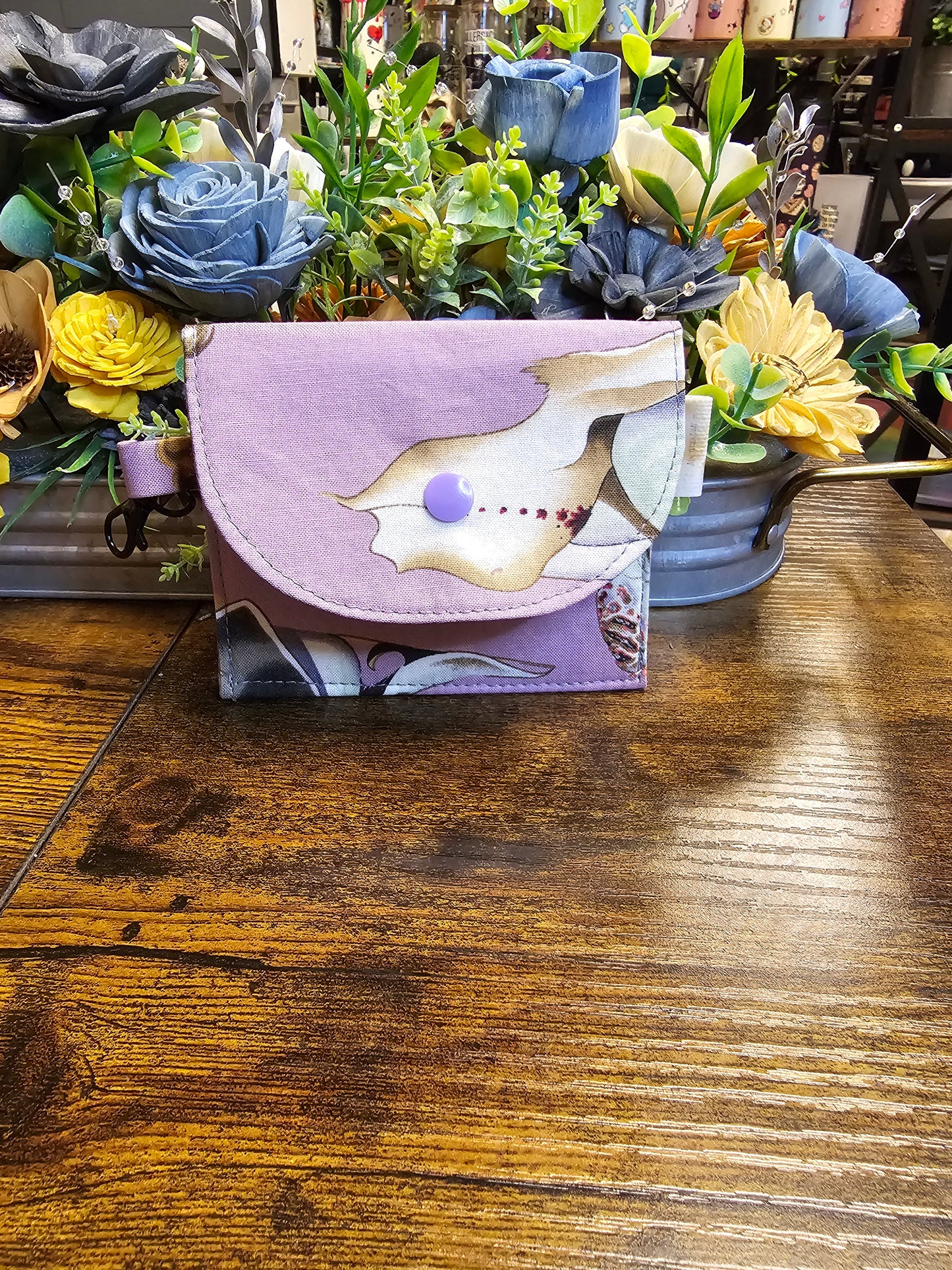 Flat keychain wallet "Zombie witch life"