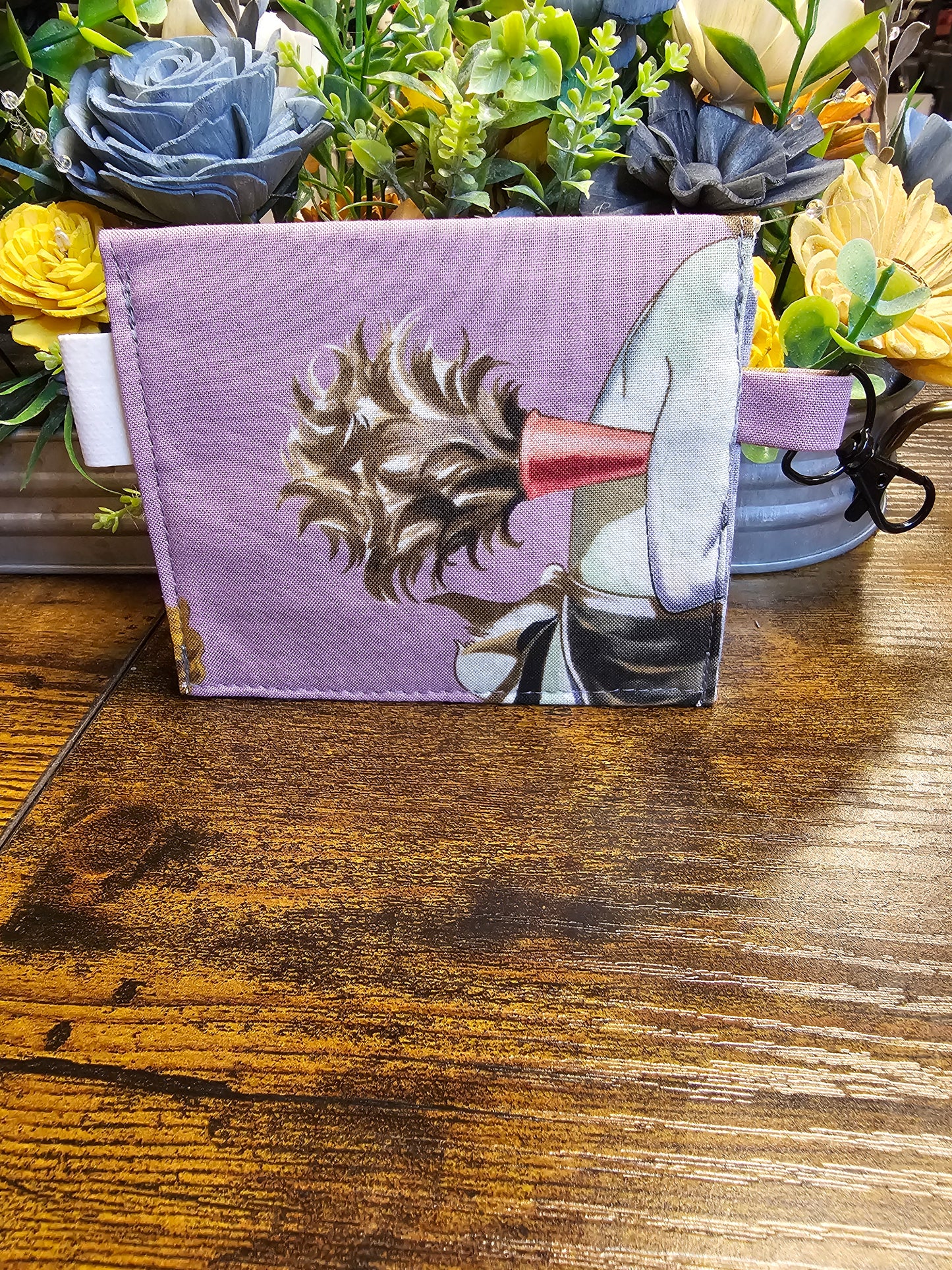 Flat keychain wallet "Zombie witch life"