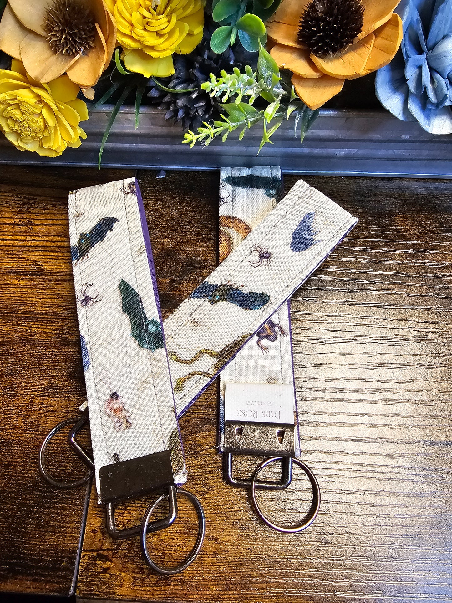 Wristlet keychains "Snakes & Bats"