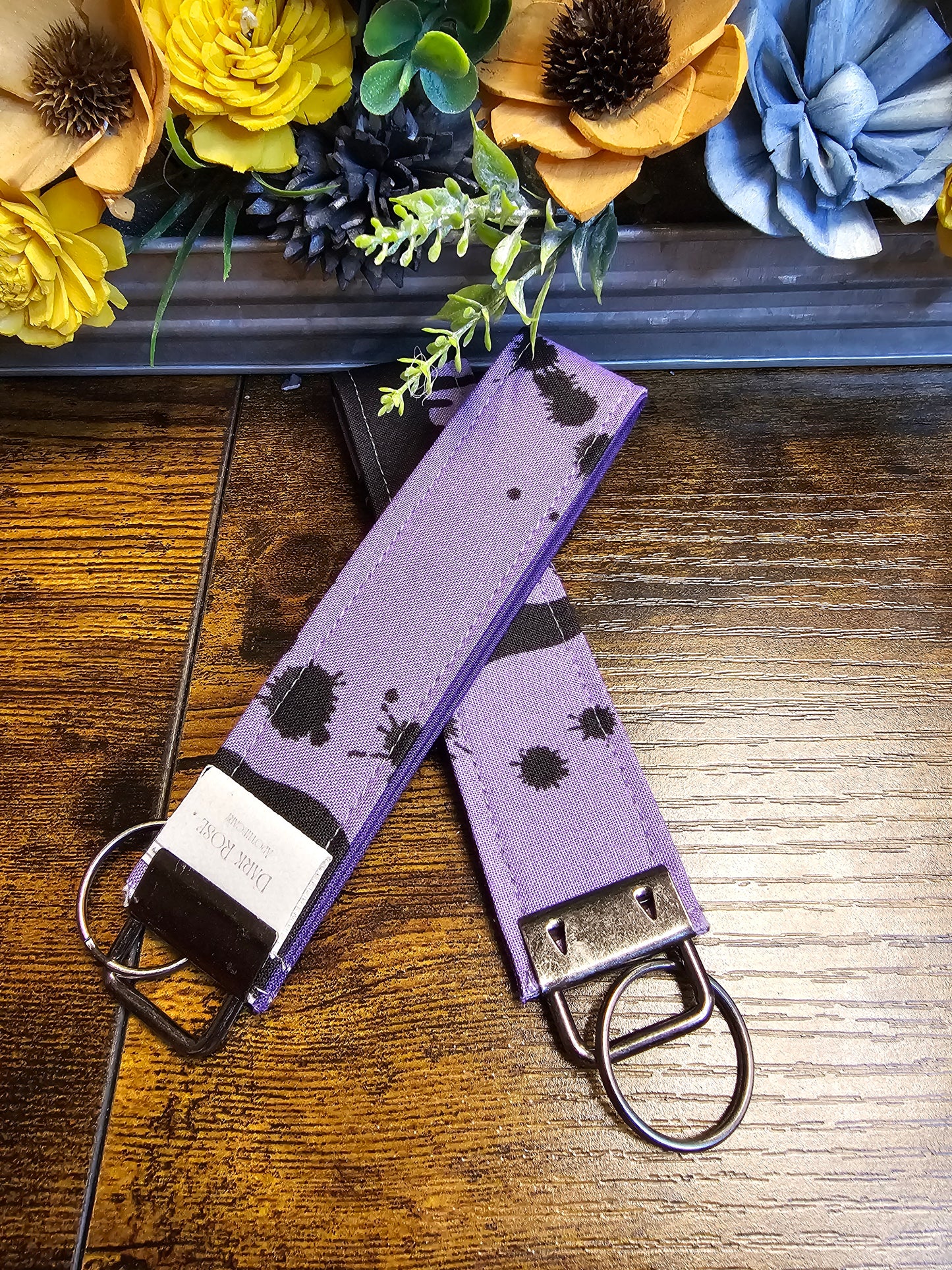 Wristlet keychain "Purple Punk"