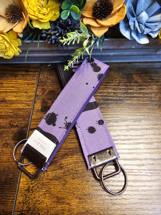 Wristlet keychain "Purple Punk"