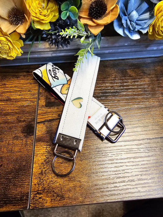 Wristlet keychains "Don't gamble with love"