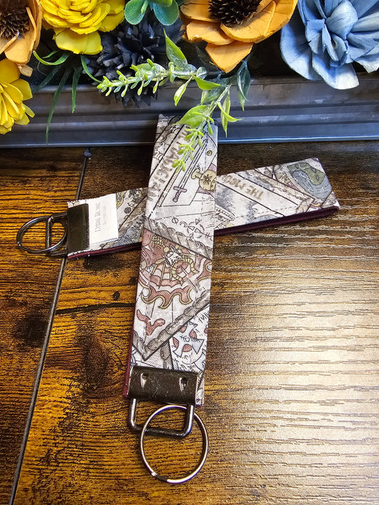 Wristlet keychain "The Fool"