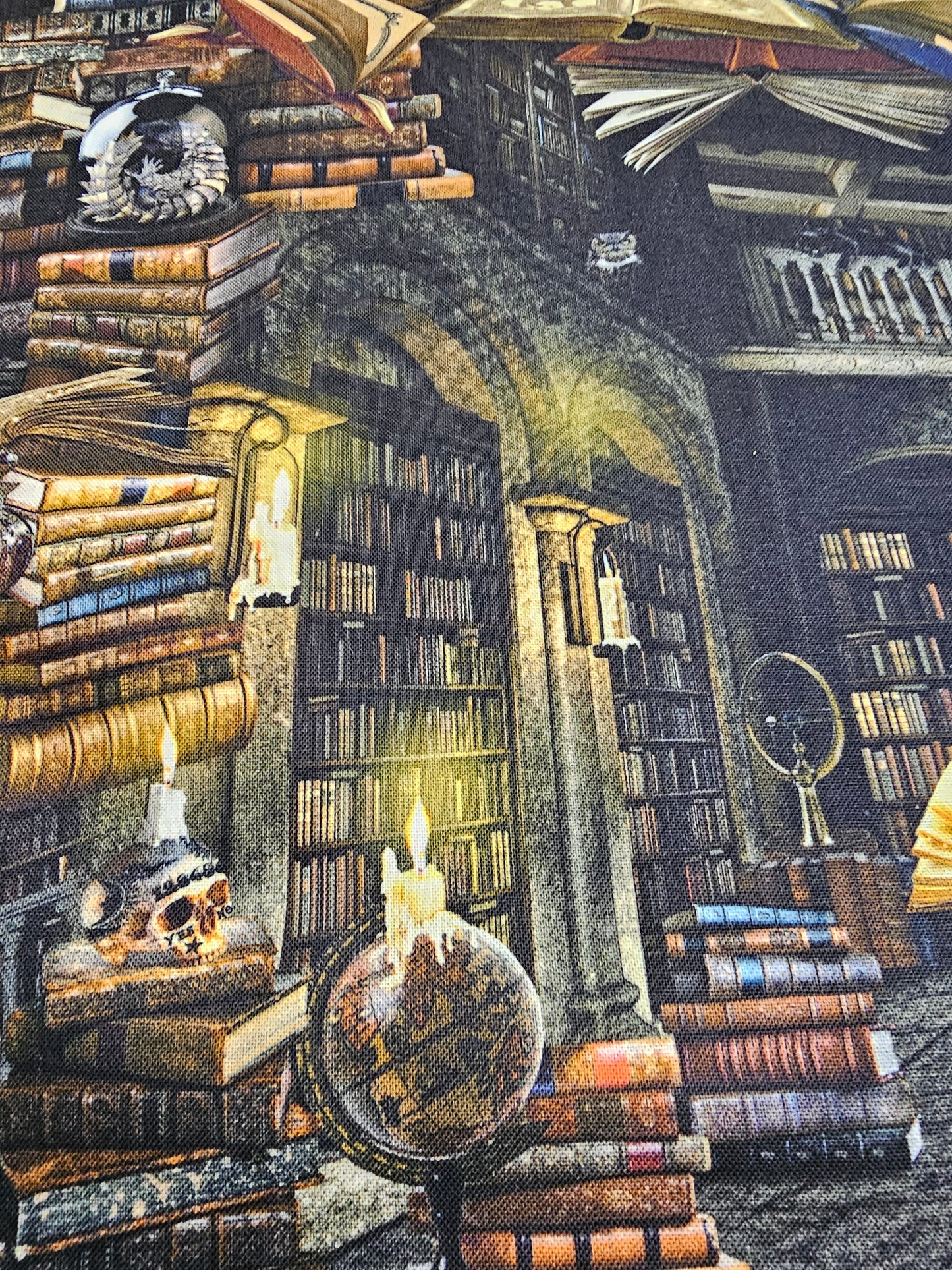 flat keychain wallets "witch's library"