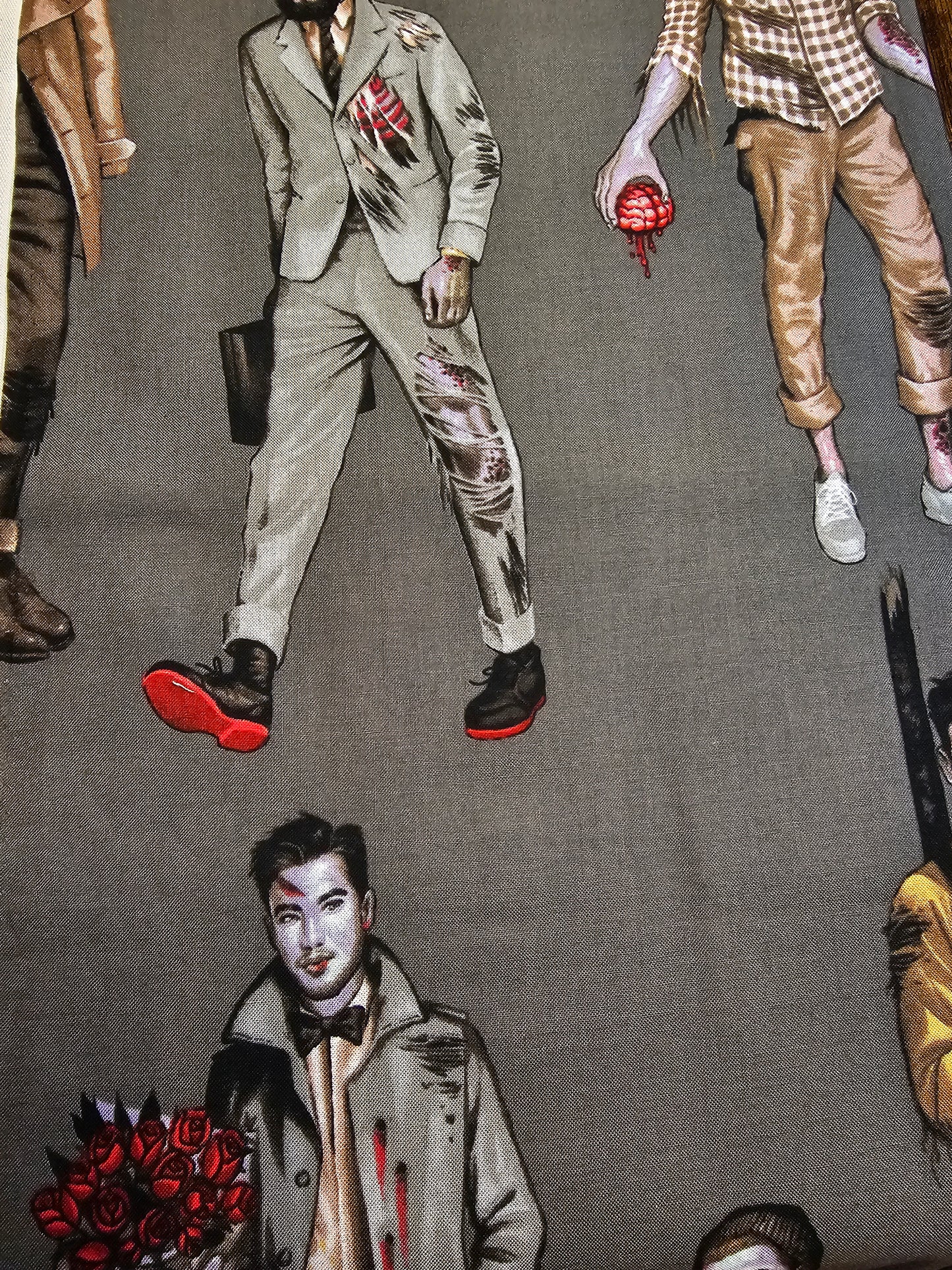 flat keychain wallet "My zombie boyfriends"